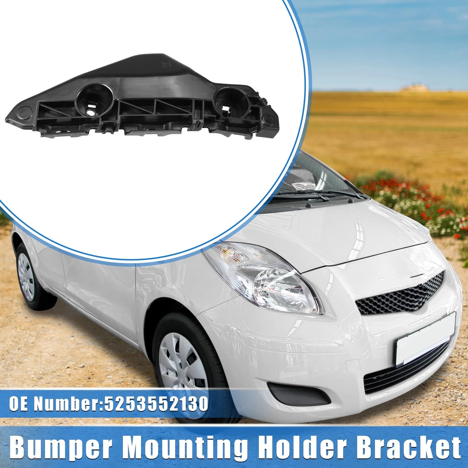 Right Bumper Mounting Support Bracket for Toyota Yaris (2007–2012)