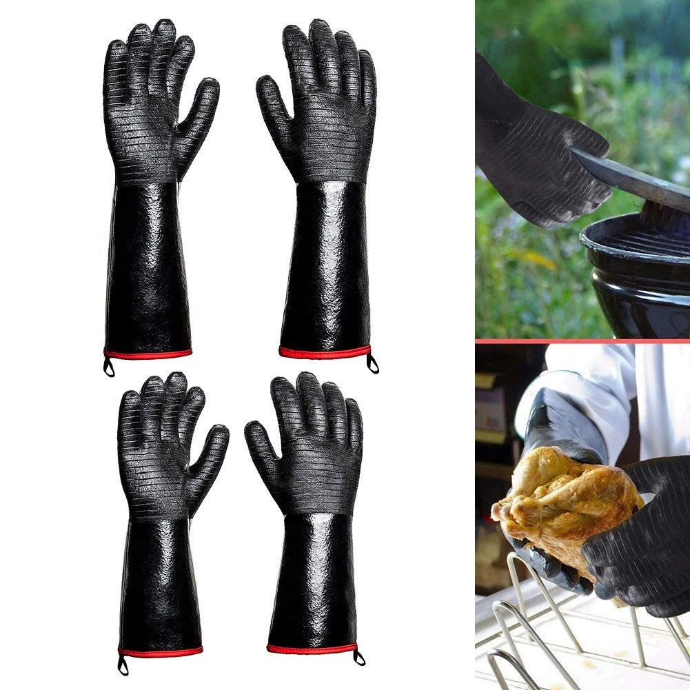 Heat Resistant Gloves for Grilling and Cooking (Scald Proof, Easy to Clean)