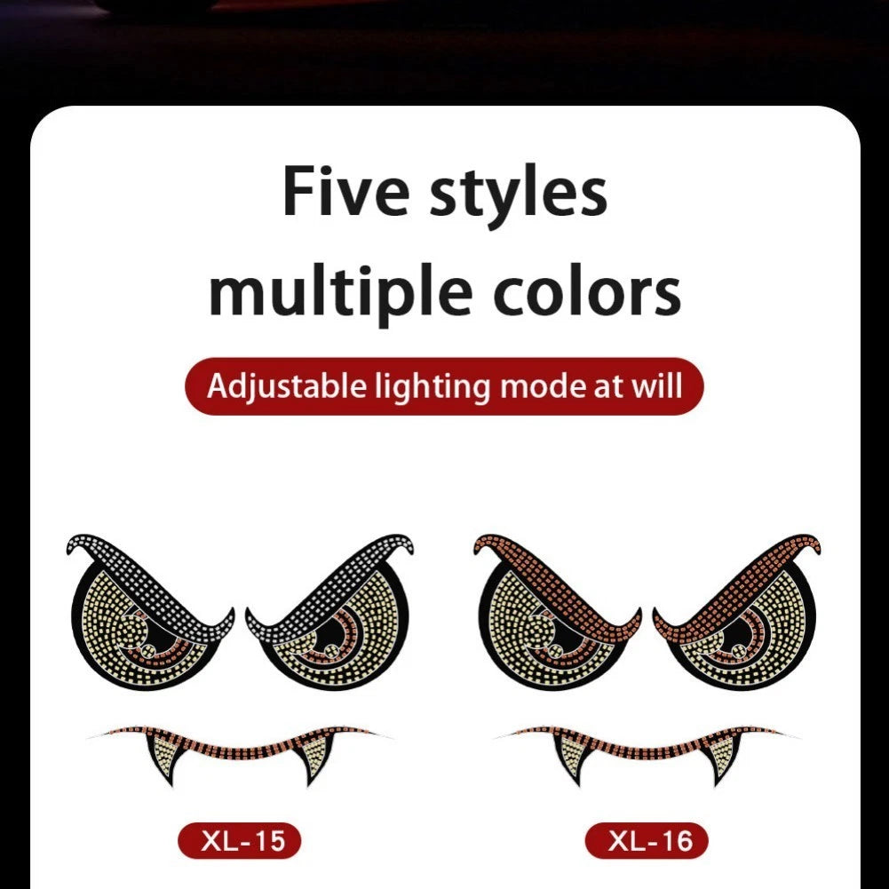Dynamic USB Devil Eye LED Light for Truck Car (No Wiring Required)