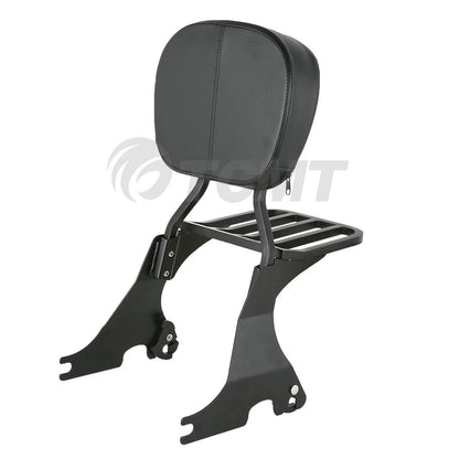 Backrest Sissy Bar & Luggage Rack for Harley Sportster XL 883 1200 (2004–2022)