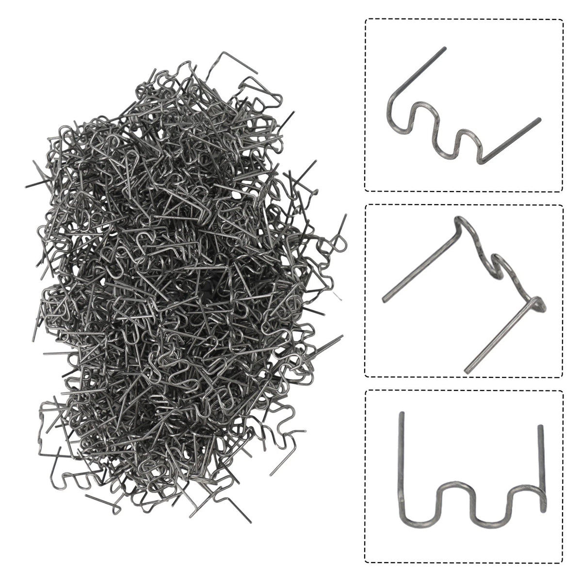 500pcs Stainless Steel Staples for Auto Parts (Pre-Cut)