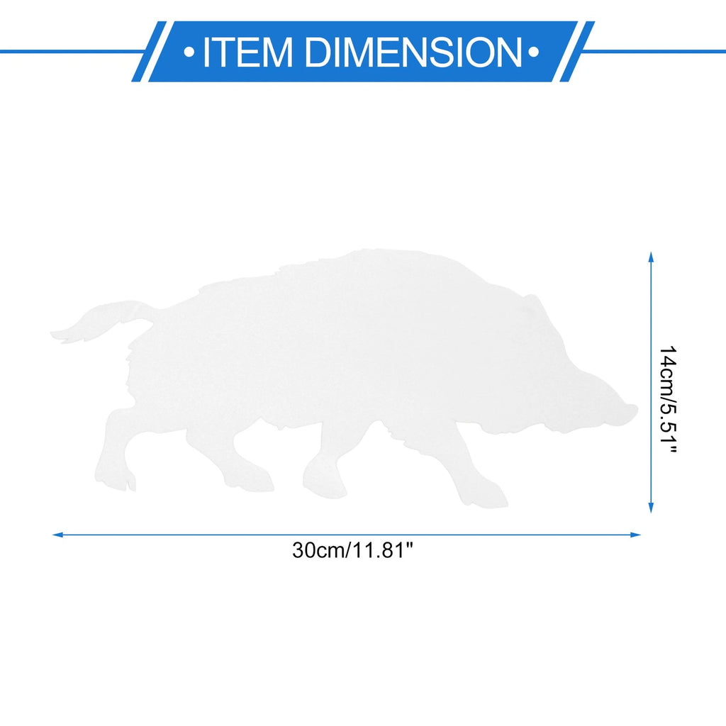 Reflective Bumper Decal for Wild Boar (Personalized)