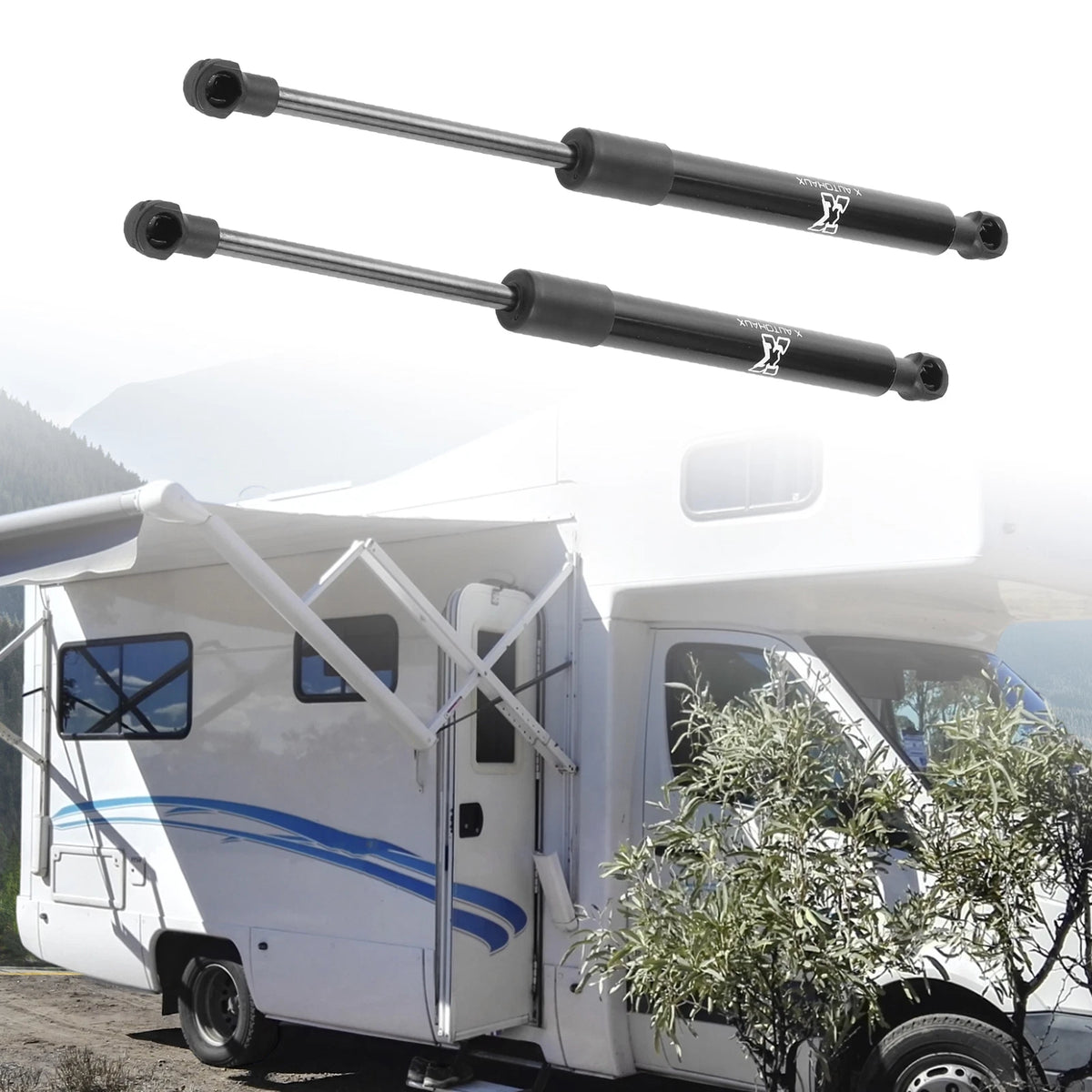 2Pcs 12 Inch 250N Gas Struts Lift Supports for RV Car