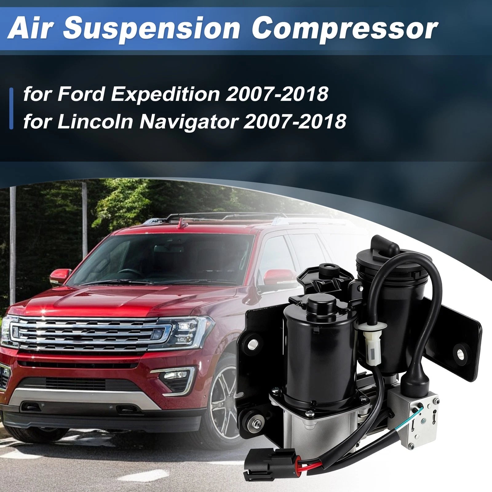 Air Suspension Compressor Pump for Ford Expedition (2007–2018) Replacement