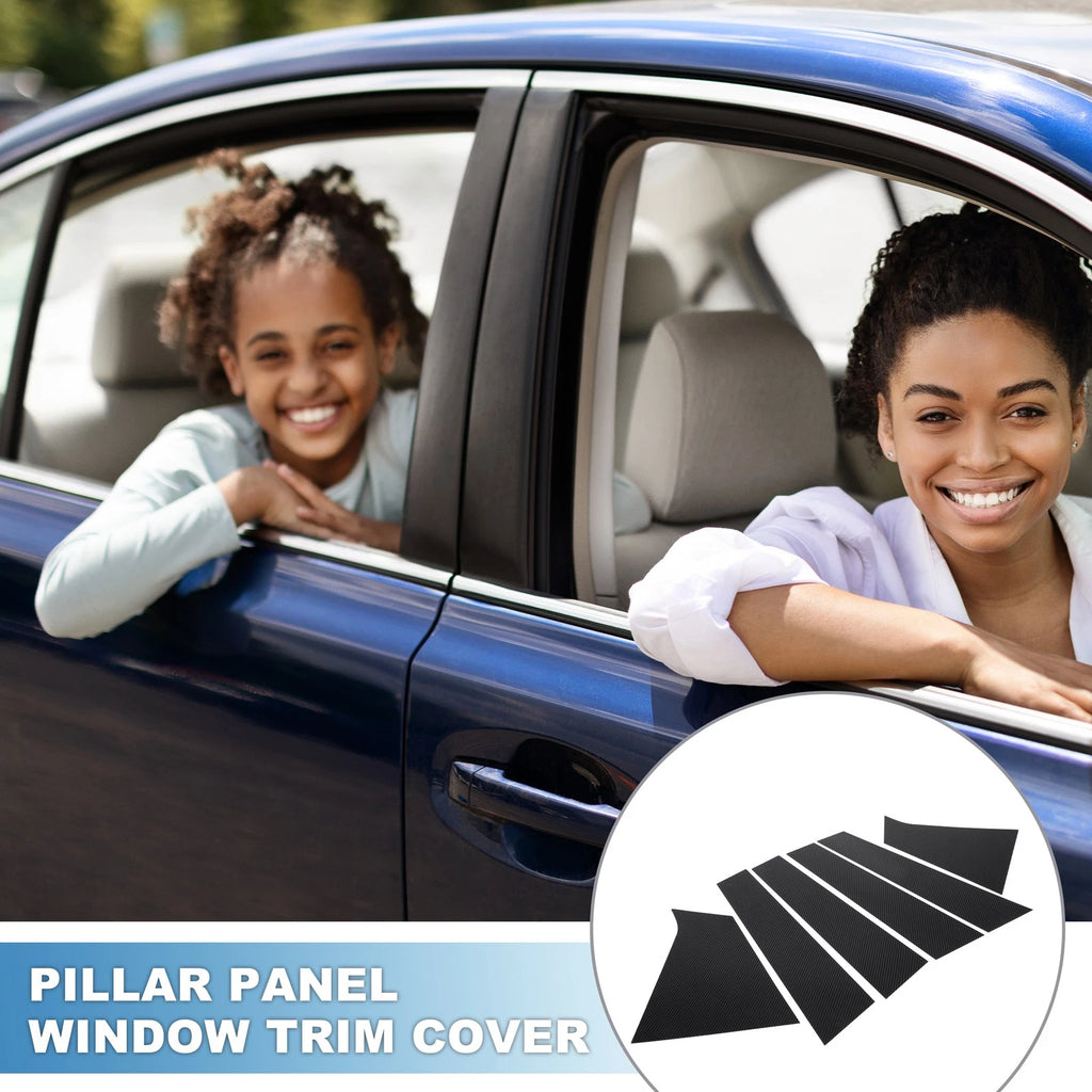 6 Pcs Window Pillar Trim Covers Replacement for Chevrolet Malibu (2016–2023)