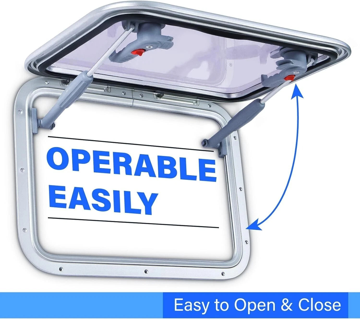 Anodized Aluminum Access Hatch for Boat Marine (20.5" x 15.4")