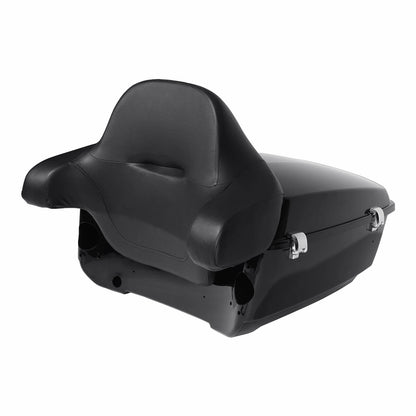 Trunk Backrest Pad Speakers Mount Rack for Harley Touring (2014–2023)