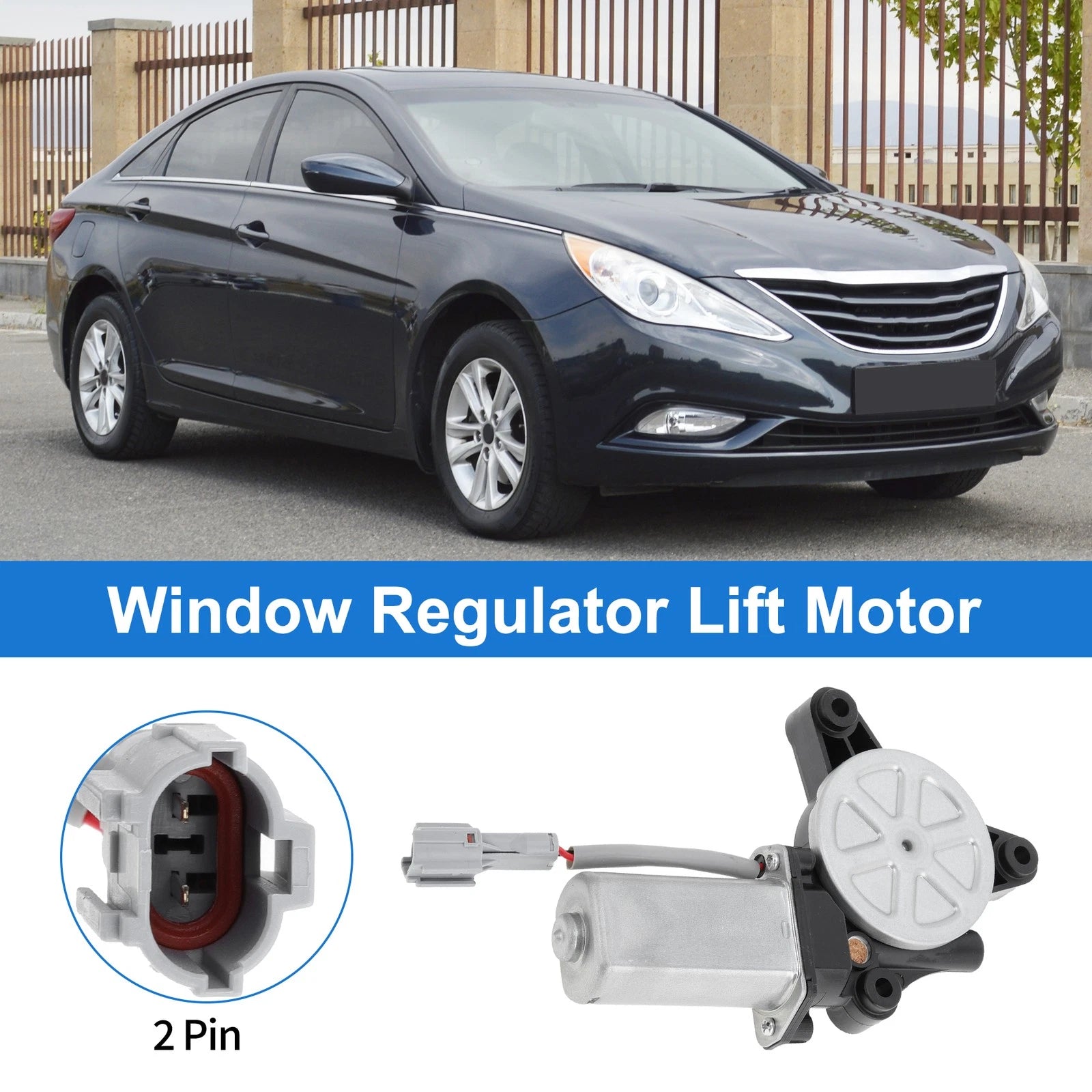 Power Window Regulator Lift Motor Replacement for Hyundai Elantra (2013–2016)
