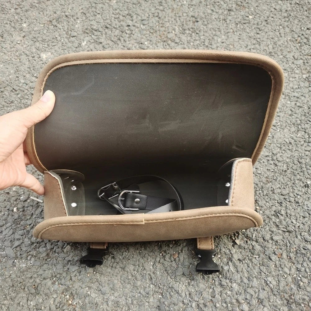 Classic Handlebar Bag for Electric Bike and Motorcycle Tool Storage