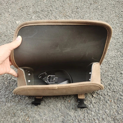 Classic Handlebar Bag for Electric Bike and Motorcycle Tool Storage