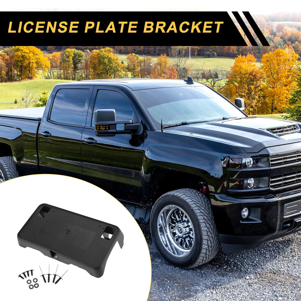 License Plate Bracket Holder Bumper Mount for Chevrolet Silverado 1500 (2016–2018)
