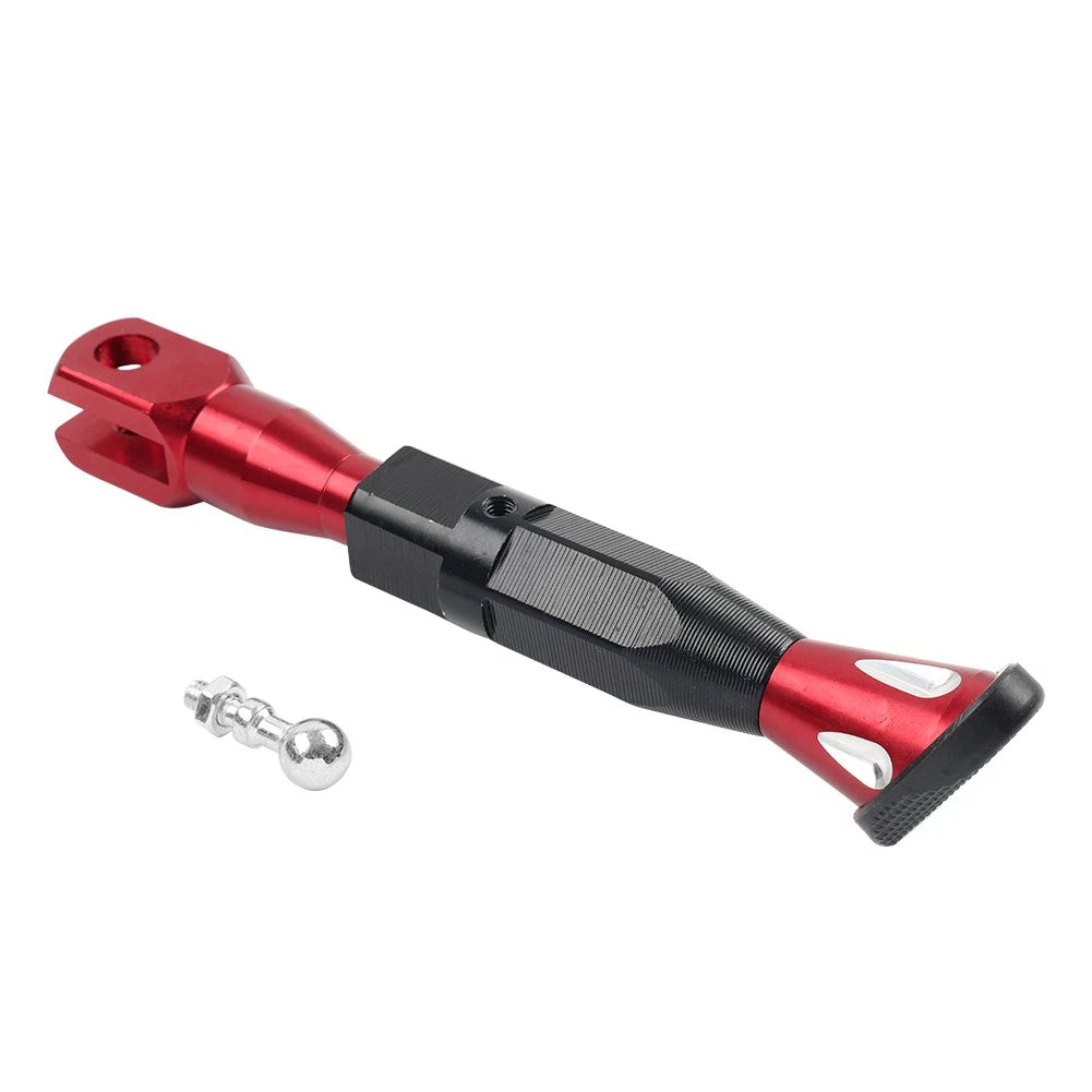 Adjustable Kickstand Foot for Motorcycle Universal - Red