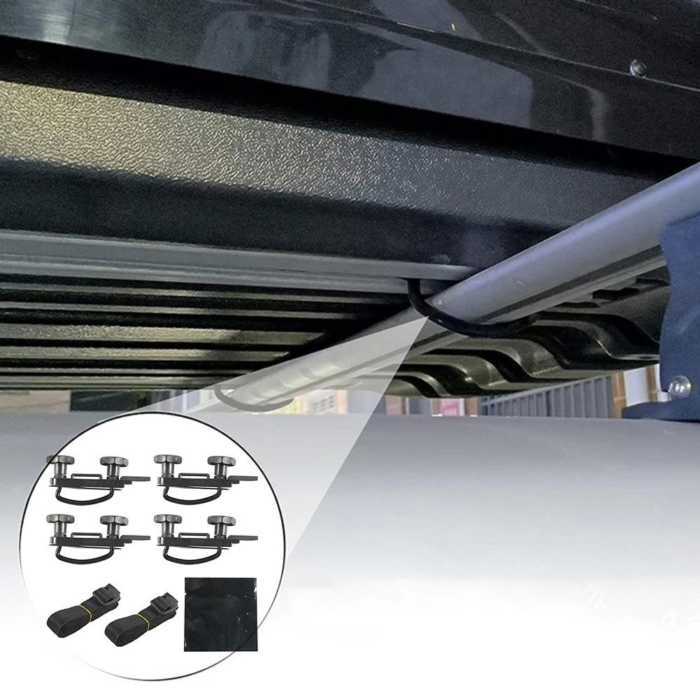 Set of 4 U-Bolt Clamps for Car Van Fitting (Outdoor Adventures)