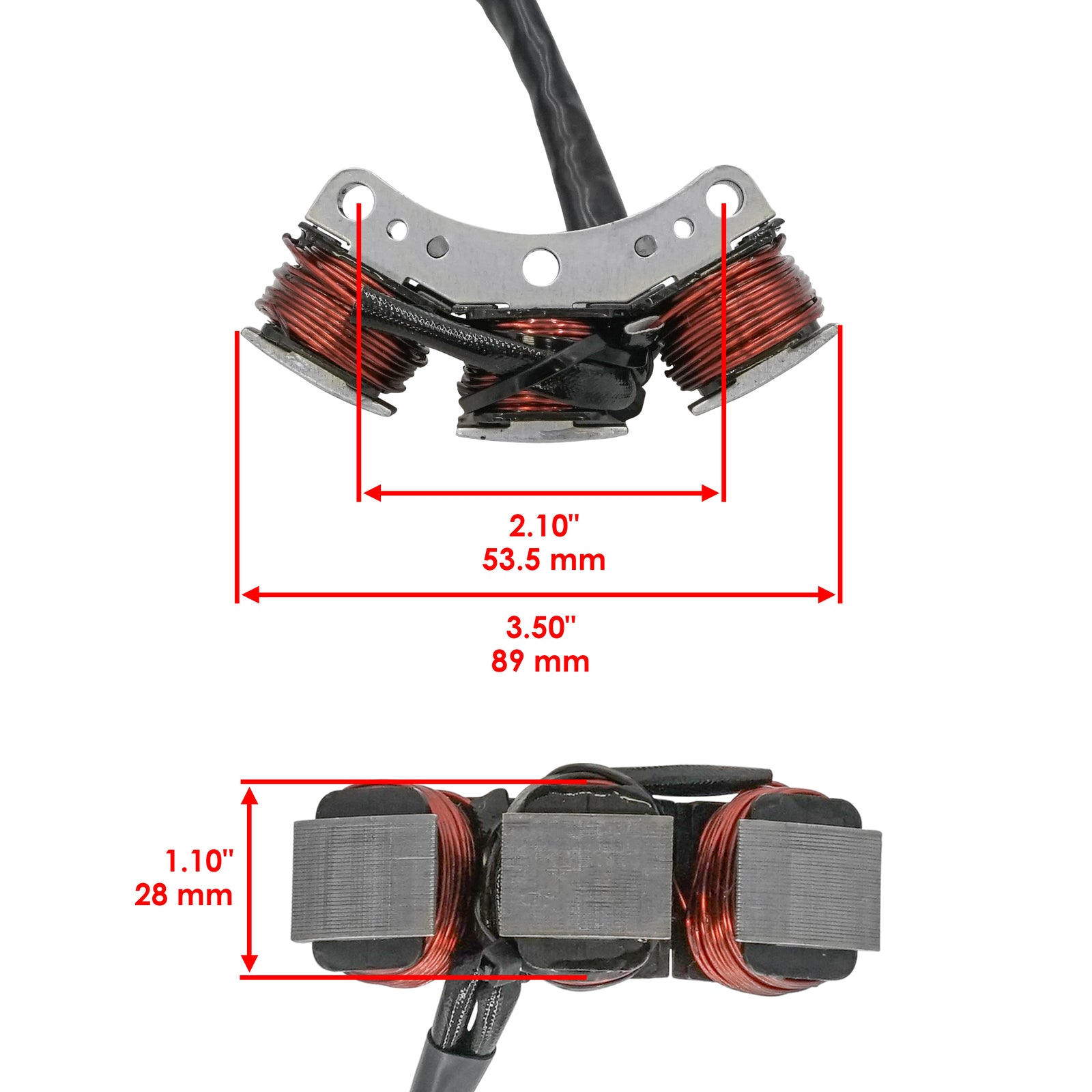 Auxiliary Stator for Mariner Outboard 25 HP (1996–2004) Replacement