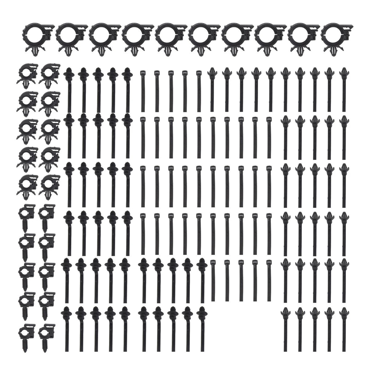 150 Pcs Push Type Wire Routing Clips for Automotive Wiring Accessories