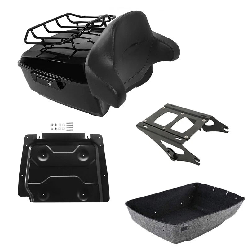 Backrest Pad Mount Rack Base Plate for Harley Road Glide (2014–2026)