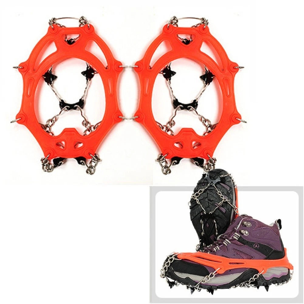 8 Steel Teeth Crampons for Outdoor Ice Climbing and Snow Hiking