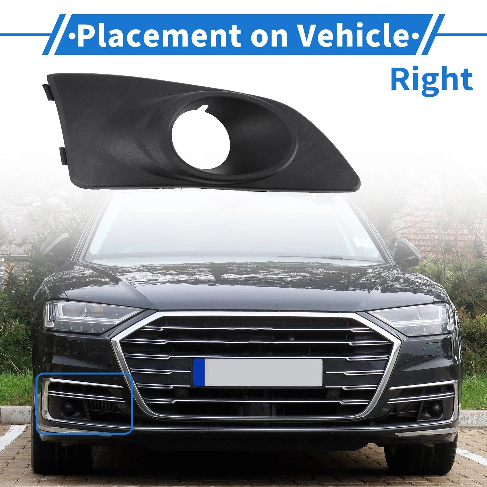 Front Right Fog Light Grill Replacement for Chevrolet Aveo (2011–2014)
