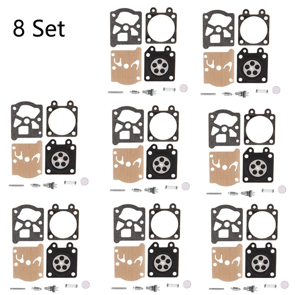 Set of 8 Carburetor Gasket Repair Kit for Chainsaw 38/45/52/58 4500 5200 5800