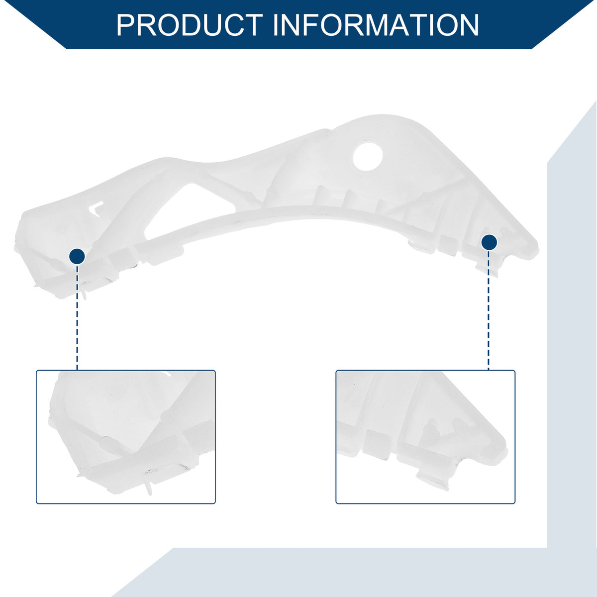 Left Front Bumper Support Bracket Replacement for Mazda 6 (2003–2008)