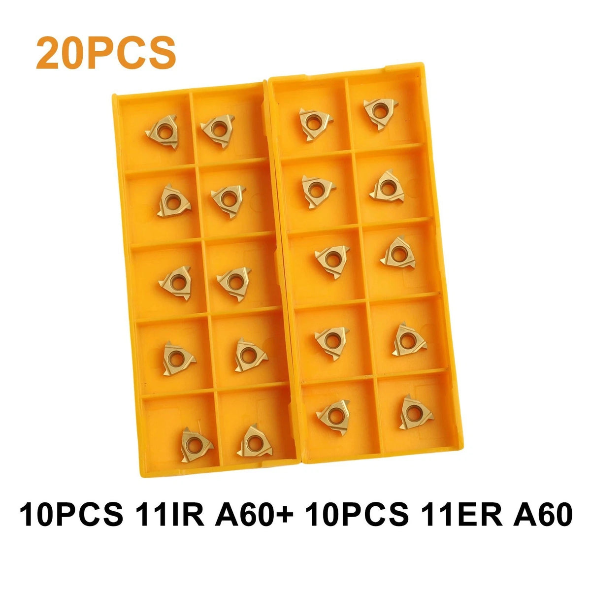 20pcs Carbide Inserts 11ER AG60 11IR AG60 for SNR SER Internal Tool