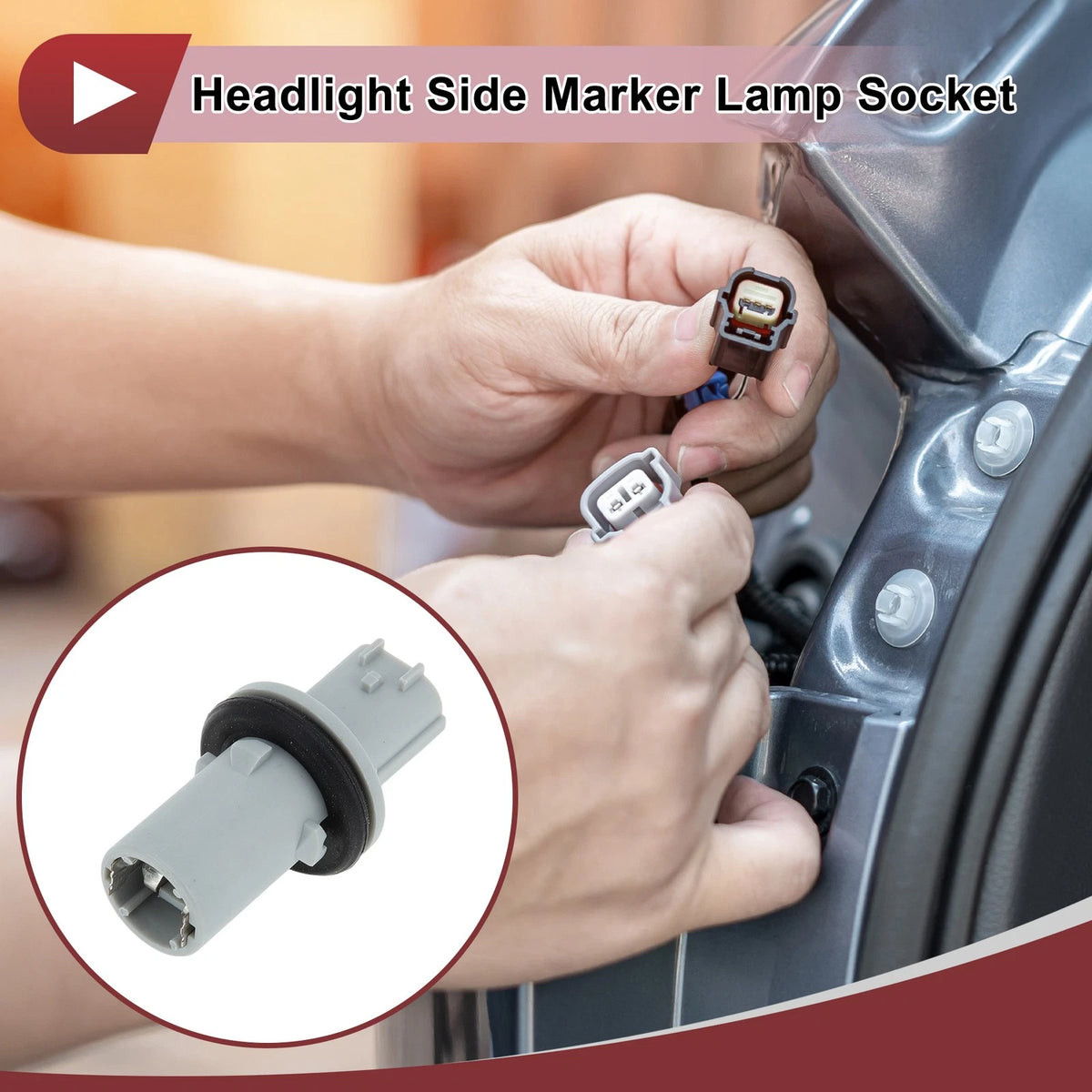 Headlight Side Marker Lamp Socket for Honda Accord CR-V Civic (2013–2023)