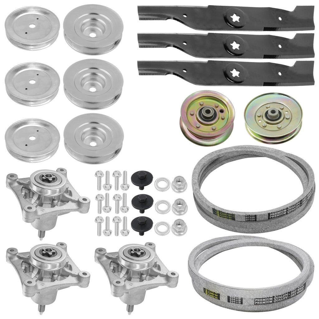 Deck Spindle Blade Pulley and Belt for Husqvarna 48 Inch (2000–2015)