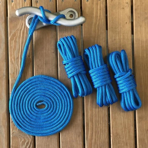Set of 4 Dock Lines for Gen3 Marine (3/8", Blue) 4-45190