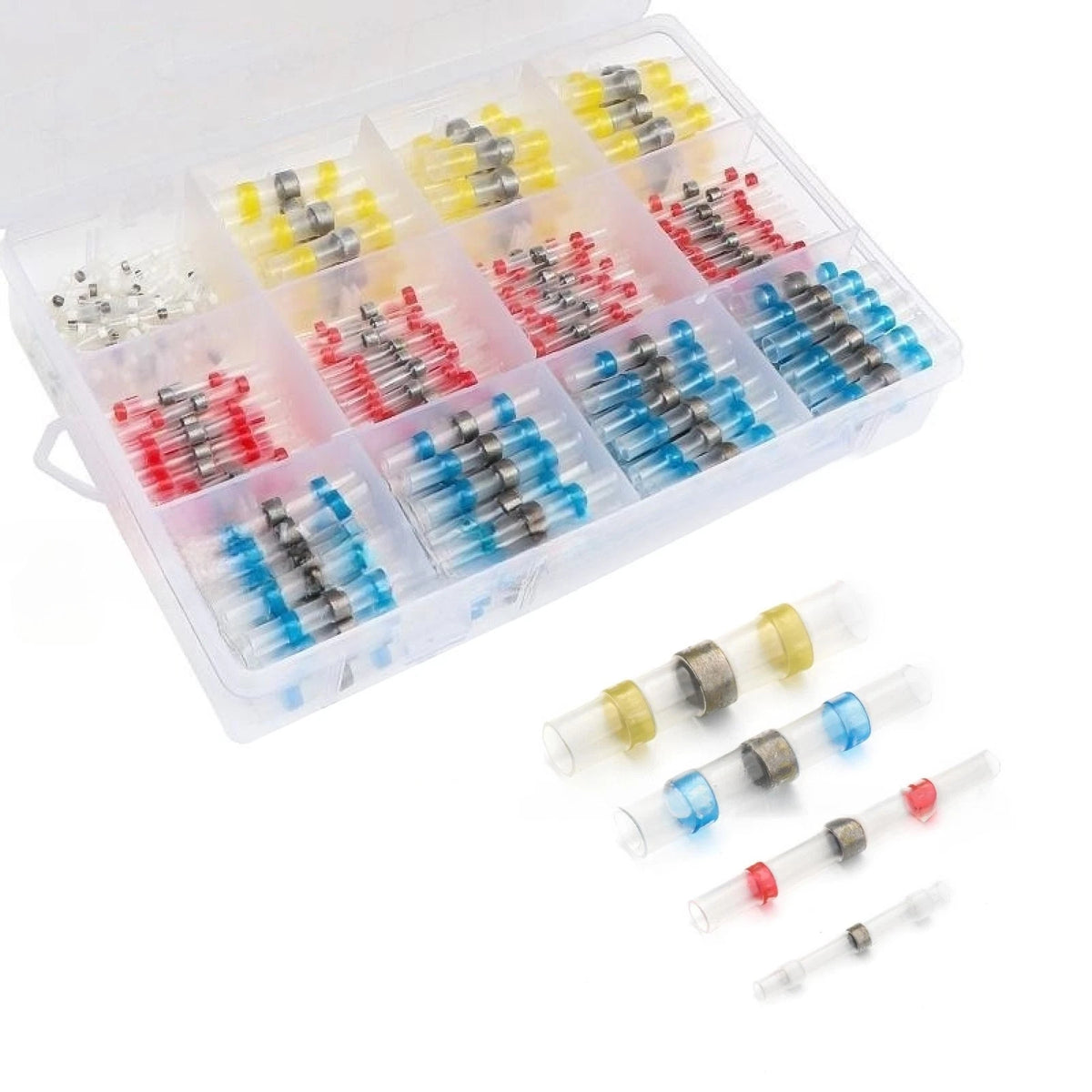 500Pcs Heat Shrink Butt Wire Connectors Terminals