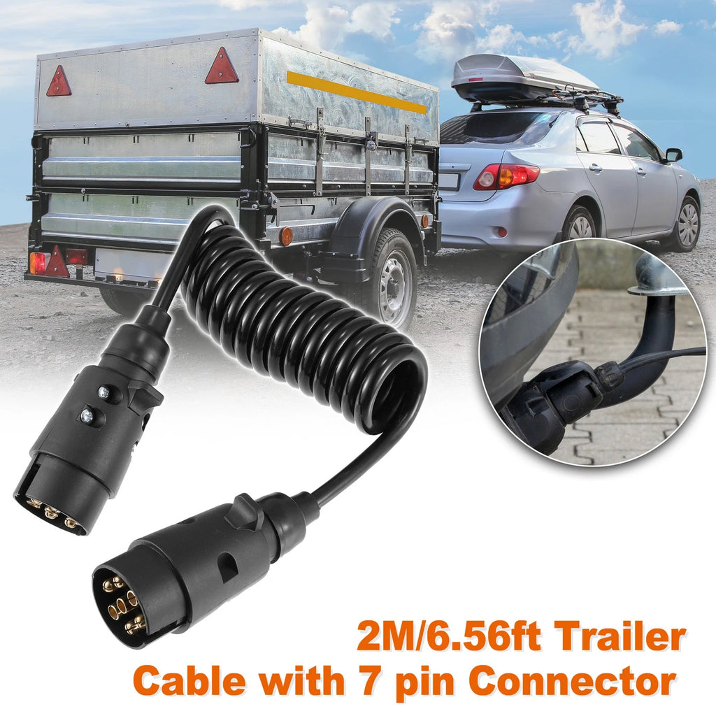 Trailer Light Board Extension Cable 7 Pin for RV Trailer (6.56 ft) (2000–2025)