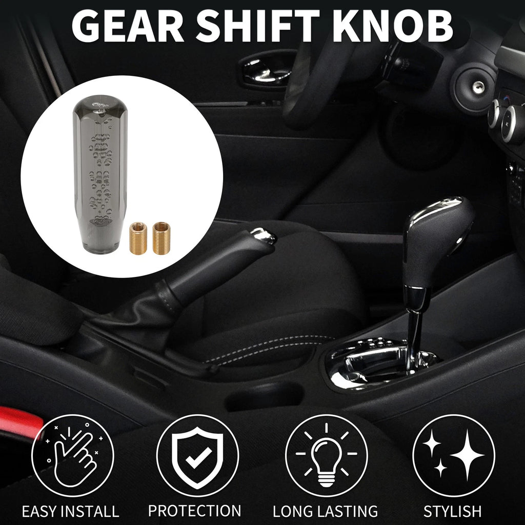 Shift Knob Set of 1 for Universal Vehicles (15cm Octagonal Crystal)