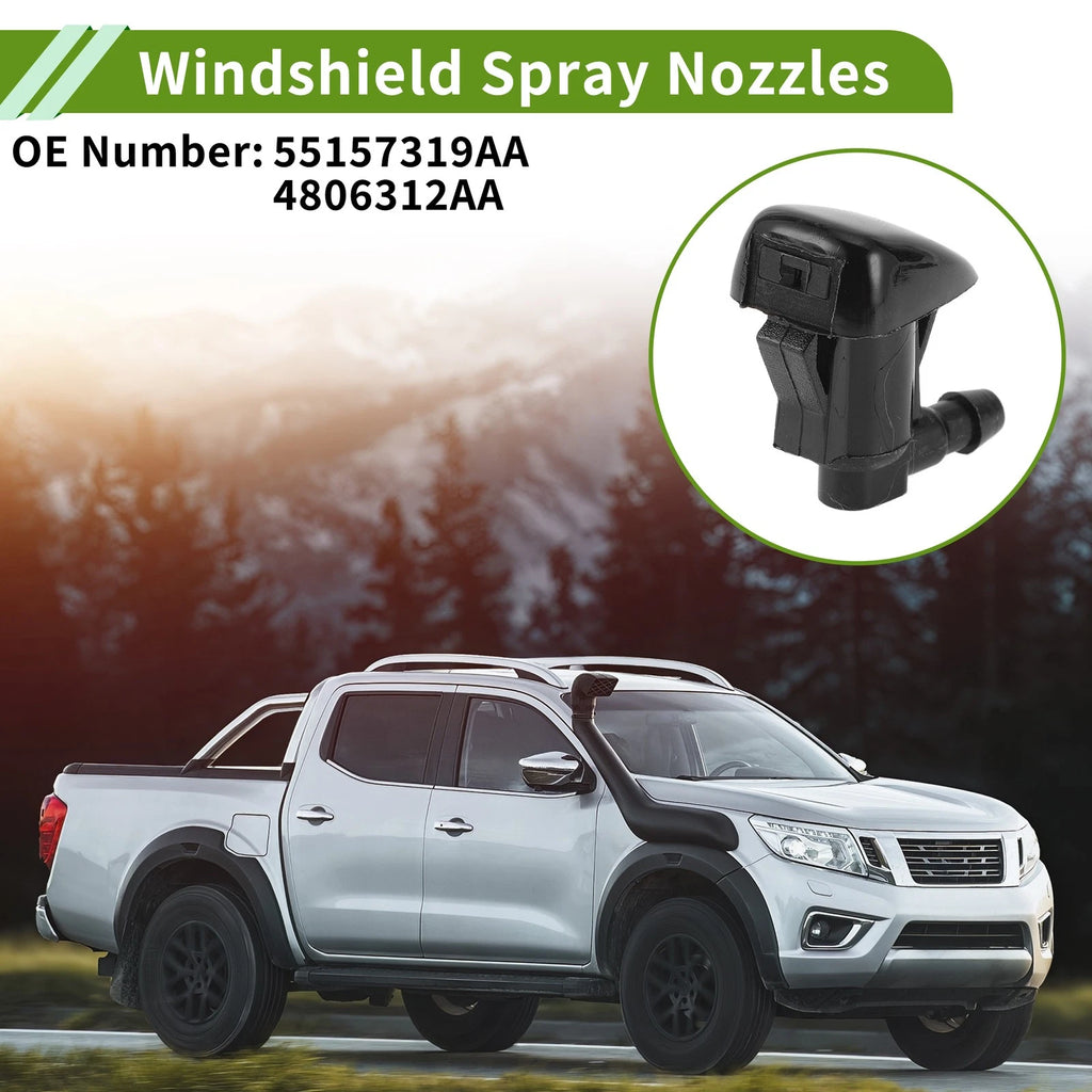Windshield Washer Nozzle with Hose Connector for Dodge Charger (2015–2021)