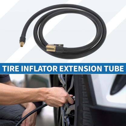 Tire Inflator Extension Tube 12.6mm OD for Car Bicycle (32TPI) (57.09 in)