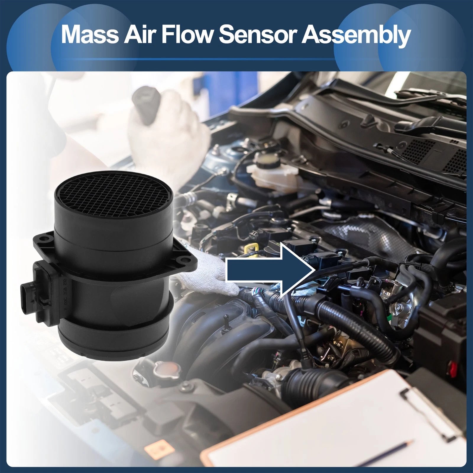 Mass Air Flow Sensor Assembly No. 03L906461A for Audi A3 (2008–2017)