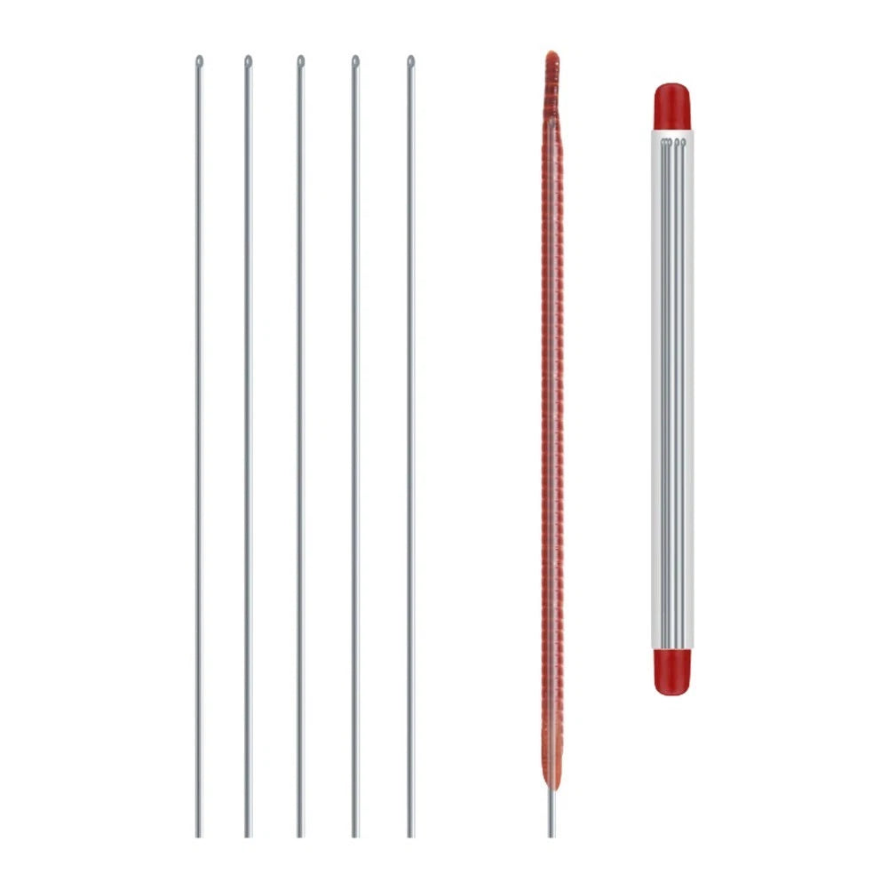 Baiting Needle for Fishing Trips - Stainless Steel Hollow Design