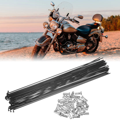 14G 301mm Bicycle Spokes Kit with Nipples for Most Bikes (1–2mm)