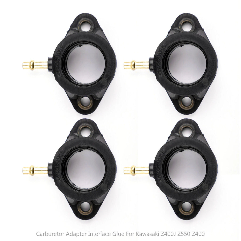 Set of 4 Carburettor to Head Inlet Rubbers for Kawasaki Z500 Z550 (1972–1979)