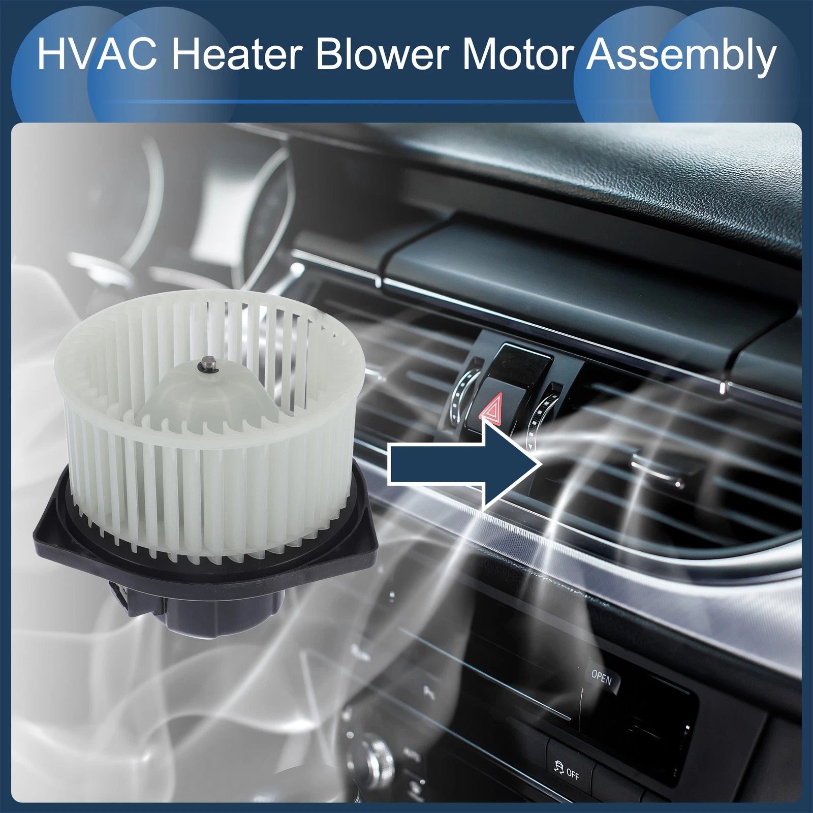 HVAC Blower Motor Assembly Replacement for Chevrolet Aveo (2004–2008)