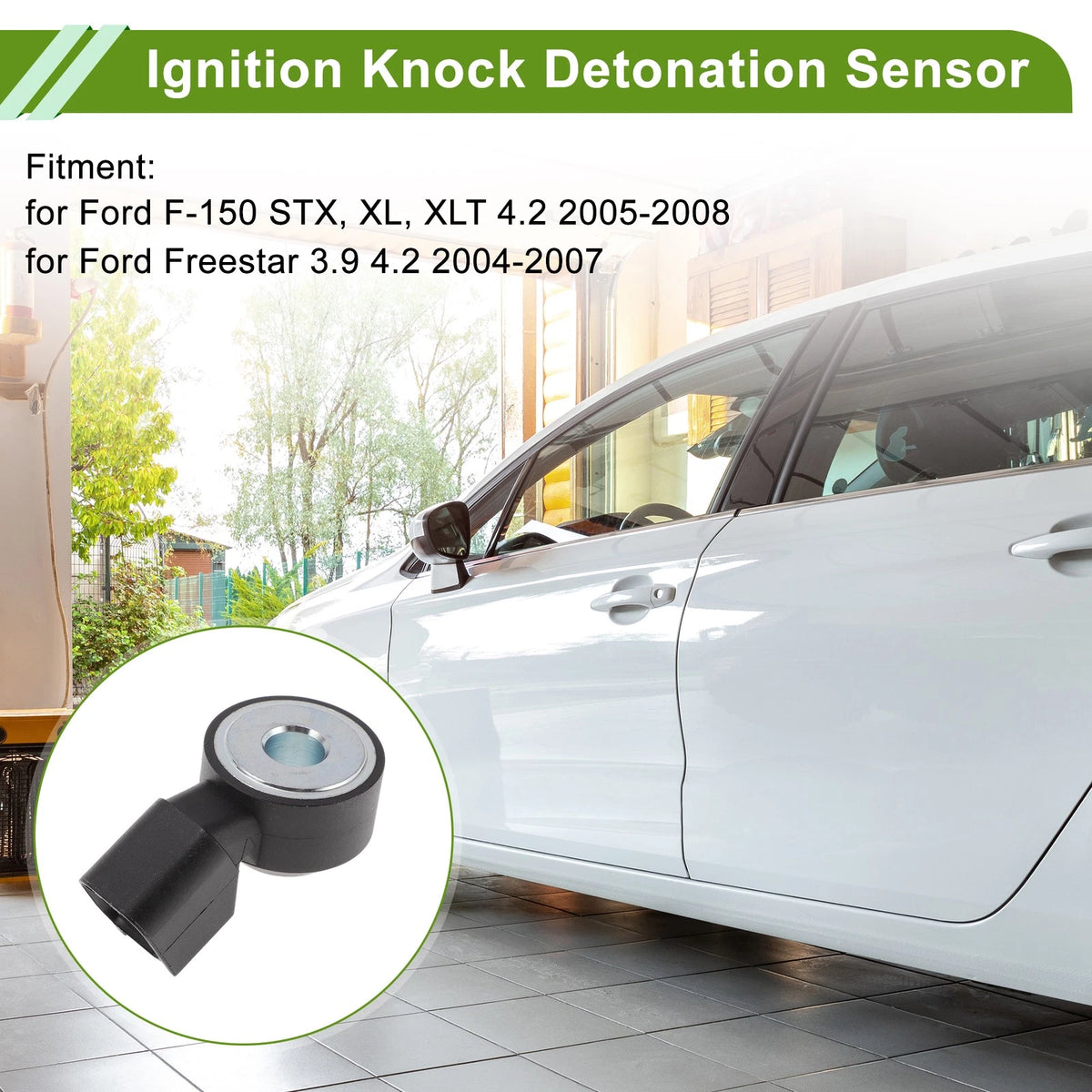 1 Pc Ignition Knock Detonation Sensor No.1F2118921 for Ford F-150 (2005–2008)