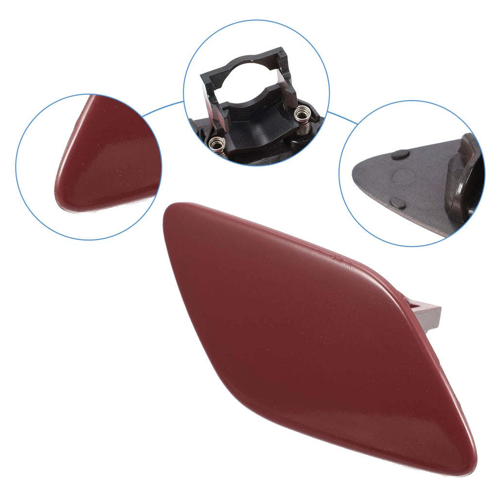 Front Headlight Washer Cover Cap Replacement for BMW 335i (2007–2013)