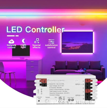 LED Strip Controller for Living Room (Built-in MOSFET Relay)
