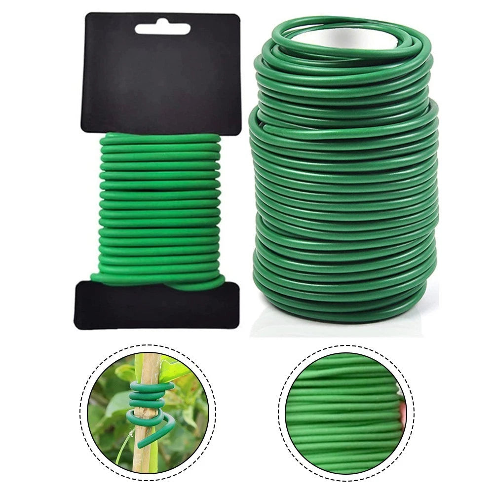 Set of 2 Soft Flexible Garden Plant Tie Wire 28mm & 35mm (10m & 20m)