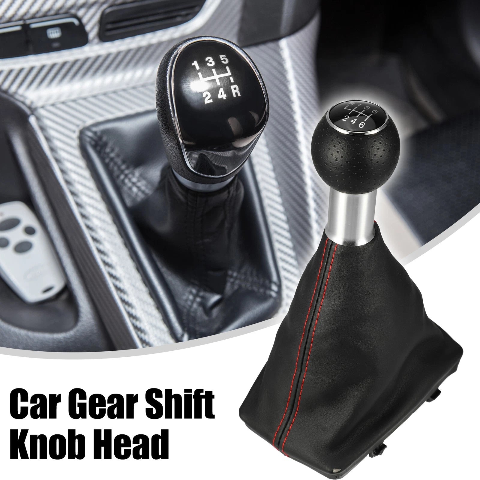 6 Speed Gear Shift Lever Cover Set for Audi A4 B6 B7 (2000–2008)