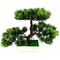 2X Pine Bonsai Artificial Plants for Tabletops (Realistic Design)