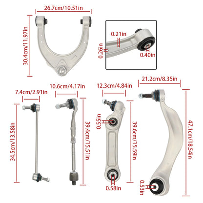 10PCS Control Arm Set for BMW 5 Series 640i 650i (F10)