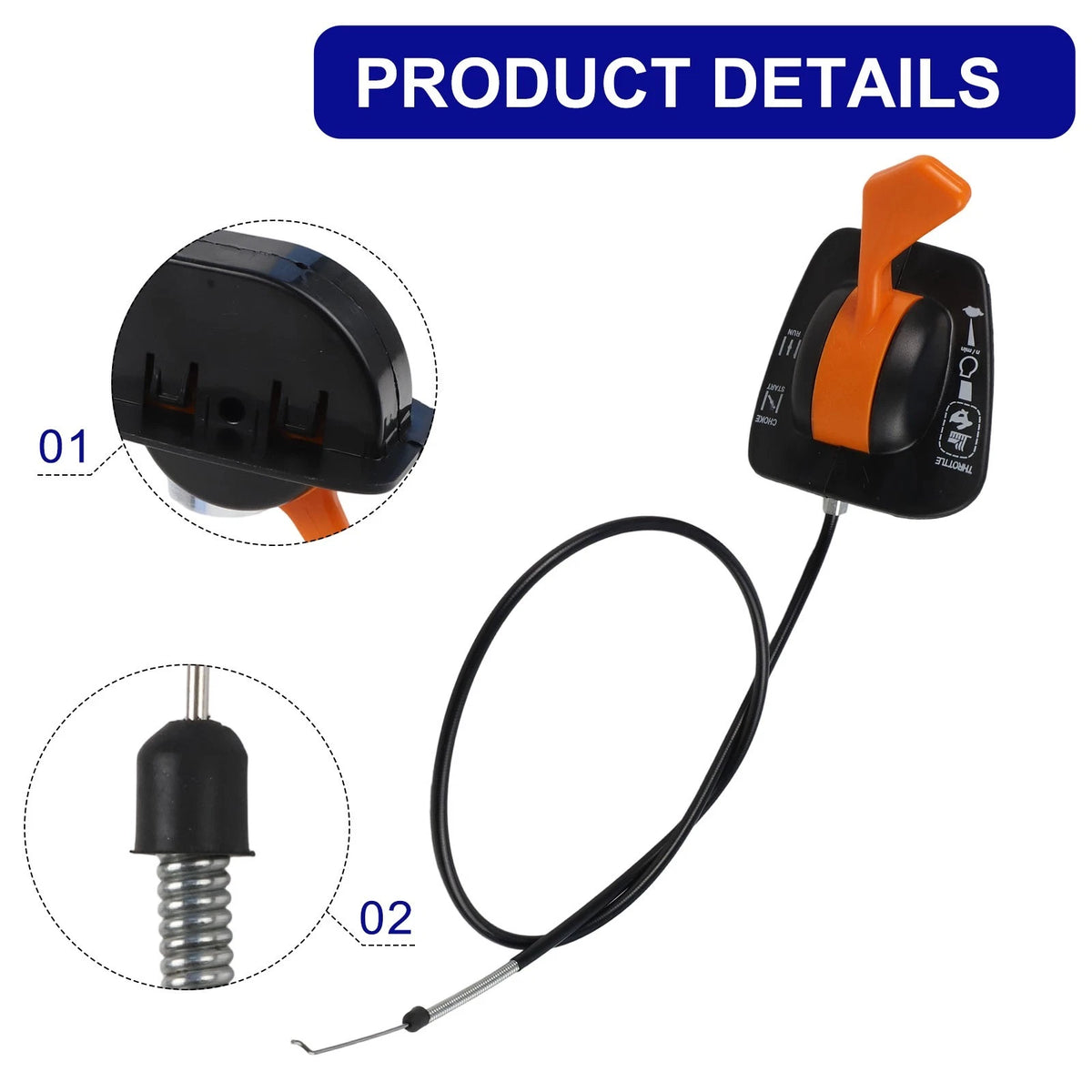 Throttle Cable for LA135 LA145 LA155 LA165 LA175 X140 Tractor Models