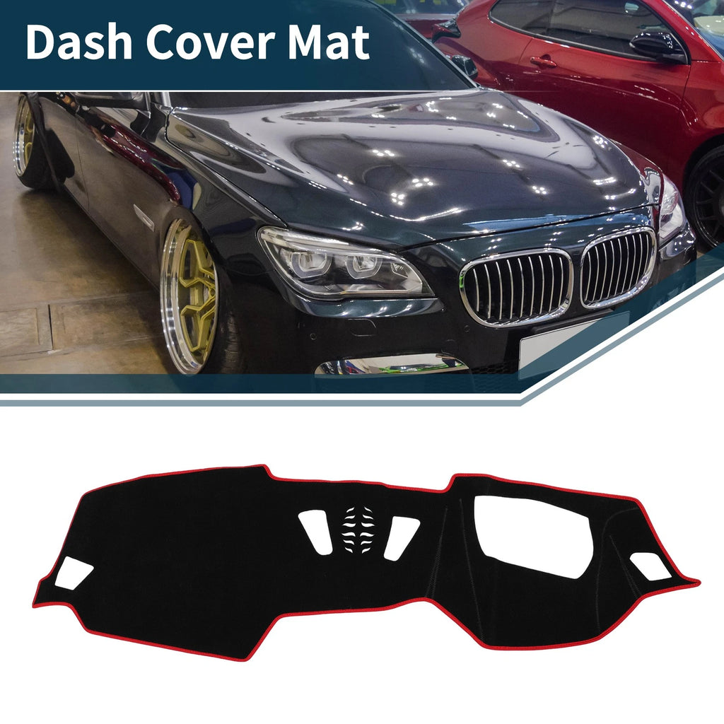 Dashboard Dash Cover Mat for BMW 4 Series 2021 Sun Protector Pad Black Red