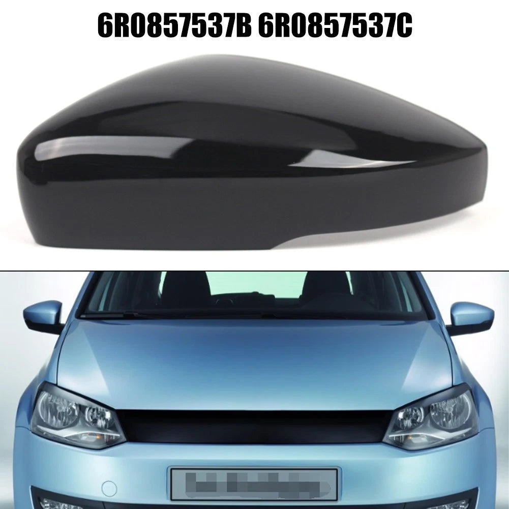 Mirror Cover for Polo MK5 (2009–2017) Left Side Gloss Black ABS