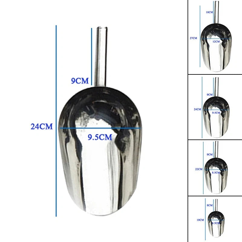 Stainless Steel Ice Scoop for Kitchen Party (Small)