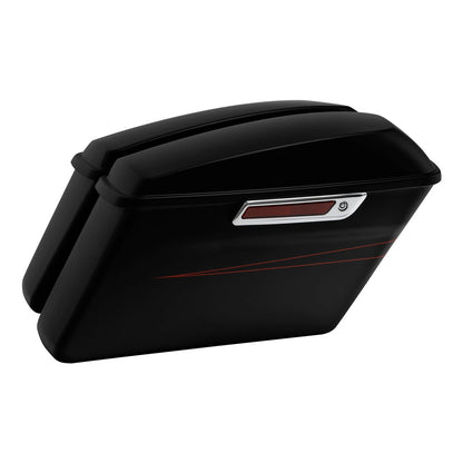 Hard Saddlebags for Harley Touring Road Glide (2014–2023) Black Denim